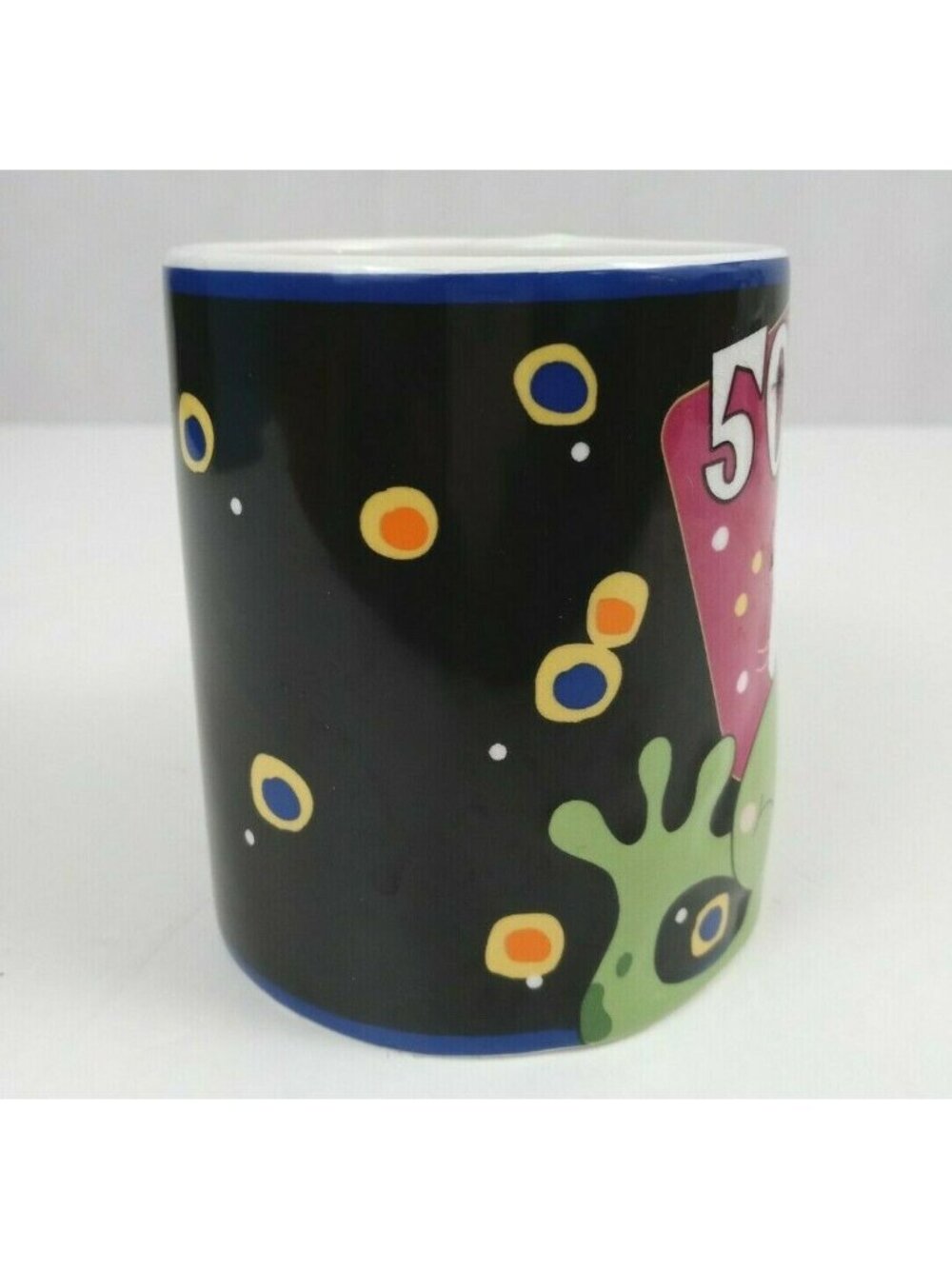 50 Years Old Is Toad-ally Awesome Frog With Leg Handle Coffee Cup 4" Tall - Picture 2 of 7